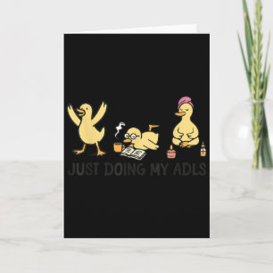 Tarjeta Solo haciendo mis Adls - Terapia ocupacional ganso