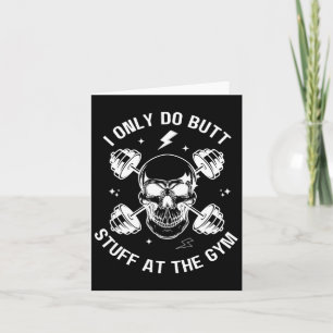 Tarjeta Solo Hago Bocas En El Funny Skeleton Bod De Gym
