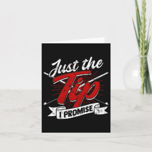 Tarjeta Solo La Punta Que Prometo - Snooker Y 8 ll Pool Bi