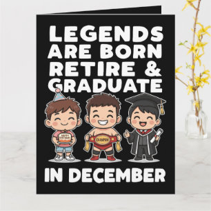 Tarjeta ¡Solo las leyendas lo hacen todo en diciembre!