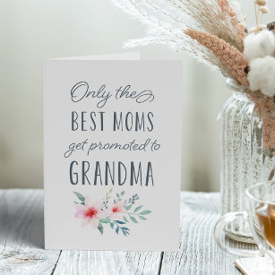 Tarjeta Sólo las mejores madres son ascendidas a la abuela