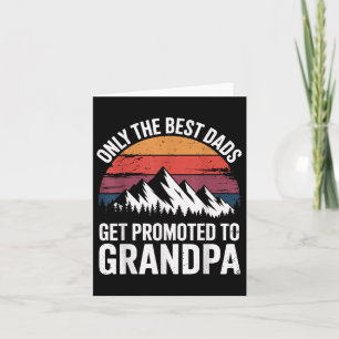 Tarjeta Sólo Las Mejores Padres Se Promocionan Al Abuelo G