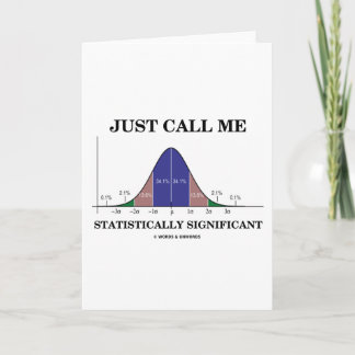 Tarjeta Sólo Llámame Estadísticamente Significativo