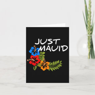 Tarjeta Sólo los regalos de luna de miel de Hawai de Maui