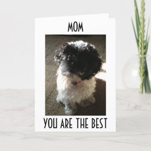 TARJETA SOLO MAMÁ LO MEJOR PARA EL MEJOR CUMPLEAÑOS DE MAM