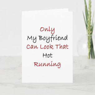 Tarjeta Sólo Mi Novio Puede Mirar Ese Correr Caliente