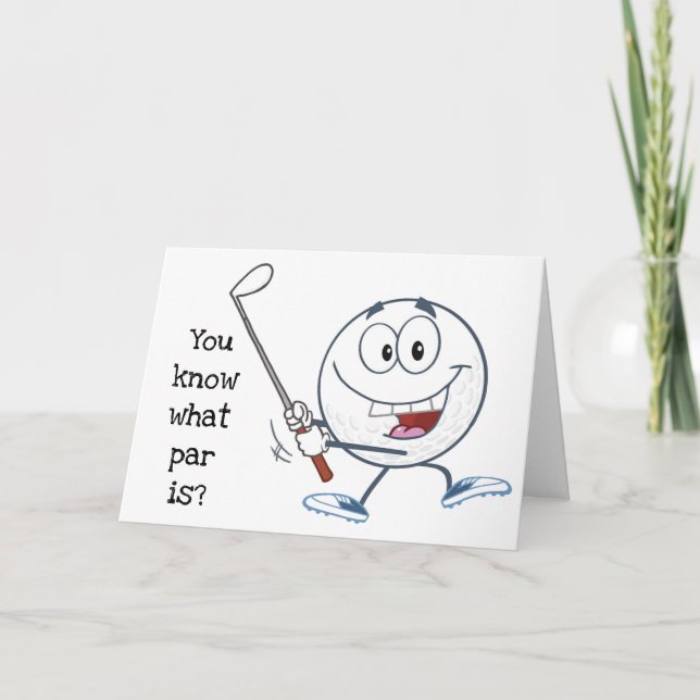 TARJETA ¡SÓLO PARA EL CUMPLEAÑOS DE *GOLFER* PARA ENTENDER (Anverso)