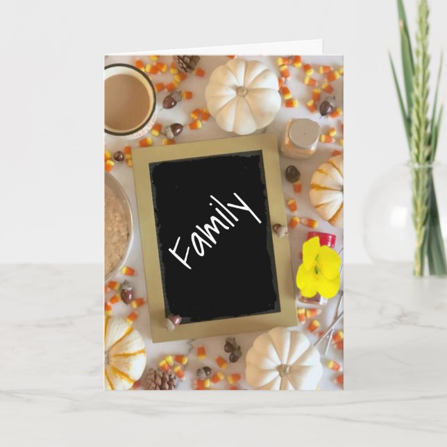 TARJETA SOLO PARA ***FAMILIA*** ESTE GRACIAS DE VACACIONES (Anverso)