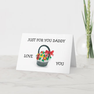 TARJETA "SÓLO PARA USTED DADDY" VEN A CASA