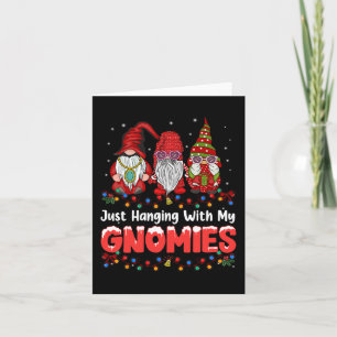 Tarjeta Solo pasando el rato con mis gnomitos Pijama Gnomo