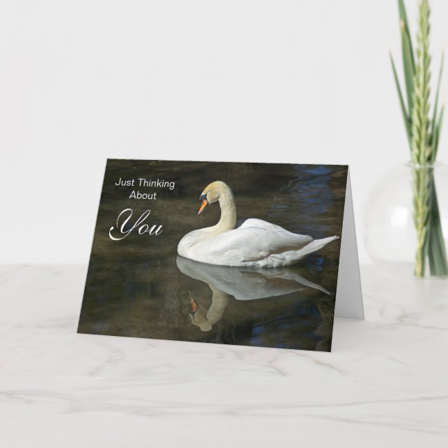 Tarjeta Solo pensar en ti (Anverso)