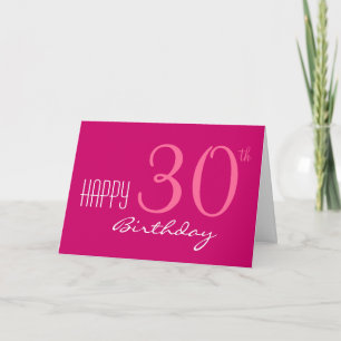 Tarjeta Solo por su cumpleaños número 30