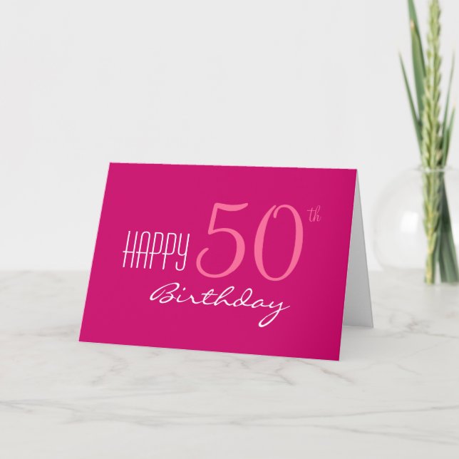 Tarjeta Solo por su cumpleaños número 50 (Anverso)