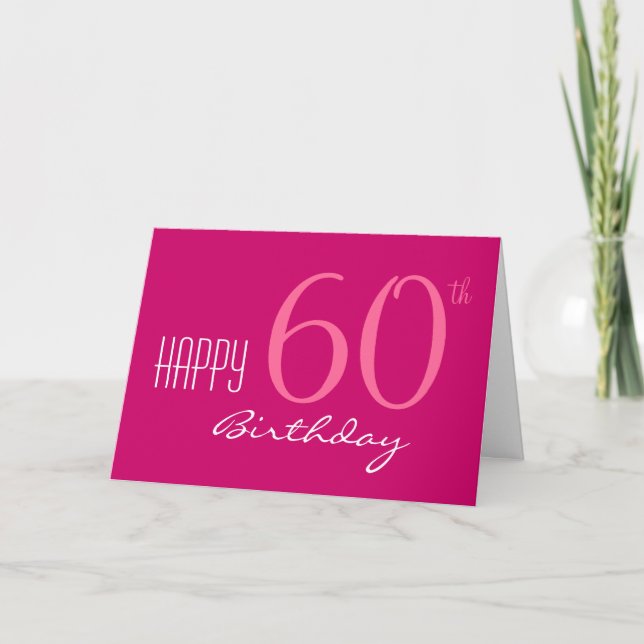 Tarjeta Solo por su cumpleaños número 60 (Anverso)