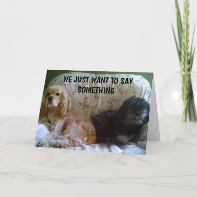 TARJETA SÓLO QUEREMOS DECIR FELIZ CUMPLEAÑOS (Anverso)