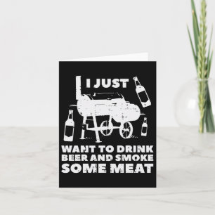 Tarjeta Sólo Quieres Grill Un Poco De Carne Bbq Barbacoa G