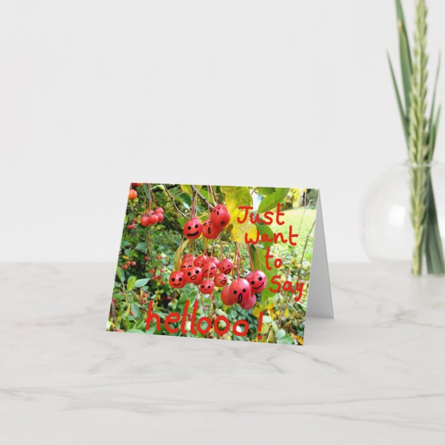 Tarjeta ¡Solo quiero decir Helloo! (Anverso)