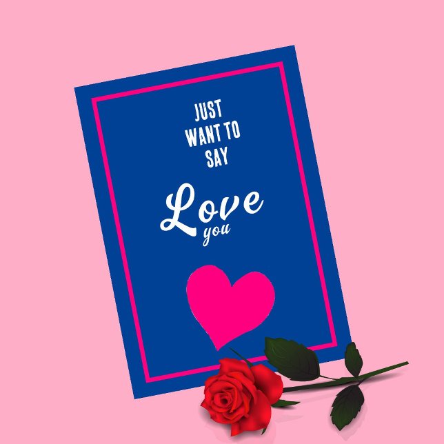 Tarjeta Solo quiero decirte amor (Subido por el creador)