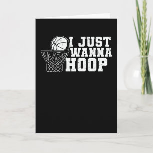 Tarjeta Sólo Quiero Encestar   Diseño de Baloncesto