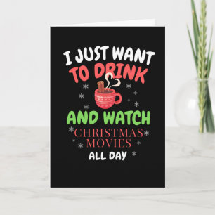Tarjeta Sólo Quiero Ver Películas De Navidad