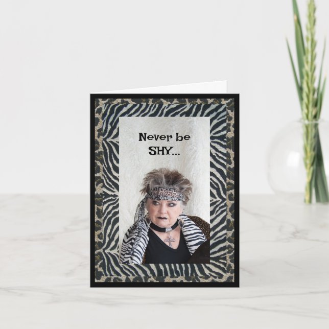 Tarjeta Solo sé feliz (Anverso)