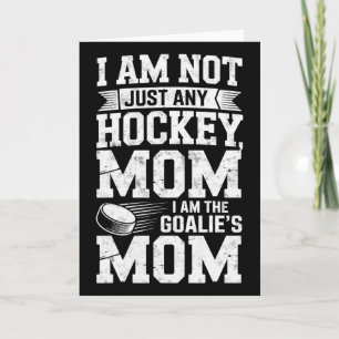 Tarjeta Solo soy cualquier hockey soy la madre del portero