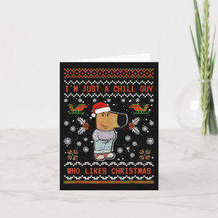 Tarjeta Solo soy un chico malo al que le gustan los Navida