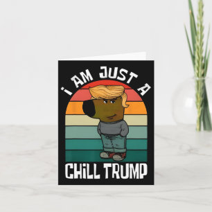 Tarjeta Solo soy un Trump tranquilo meme divertido amante