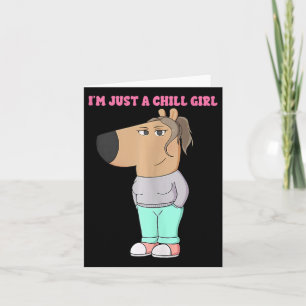 Tarjeta Sólo Soy Una Chica Relajada Meme Divertido Relajad