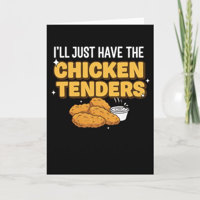 Tarjeta Sólo Tendré Comida Funny Picky Eater Tendencias De (Anverso)