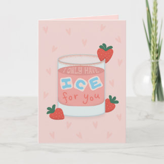 Tarjeta Solo Tengo Hielo Para Ti