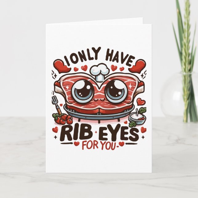 Tarjeta Solo Tengo Ojos De Costilla Para Usted - Coche Día (Anverso)