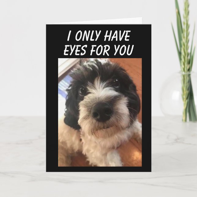TARJETA SOLO TENGO OJOS "PARA TI" ANIVERSARIO (Anverso)