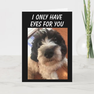 TARJETA SOLO TENGO OJOS "PARA TI" ANIVERSARIO