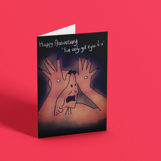 Tarjeta Solo tengo ojos para tu aniversario (Subido por el creador)