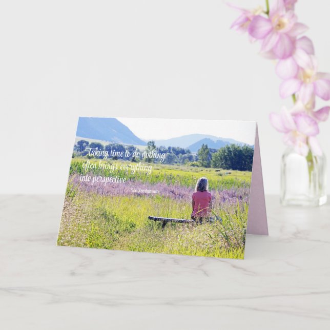 Tarjeta Solo tiempo Inspirador (Orquídea)