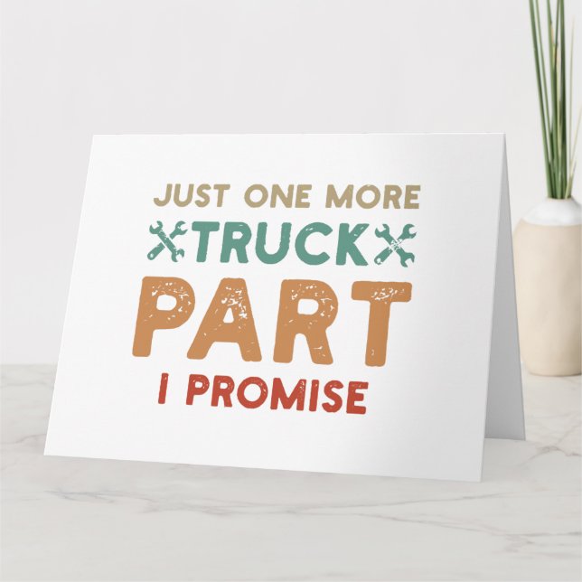 Tarjeta Solo un camión más, parte que prometo (Anverso)