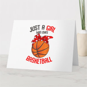 Tarjeta Solo un Chica al que le encanta el Chica de balonc