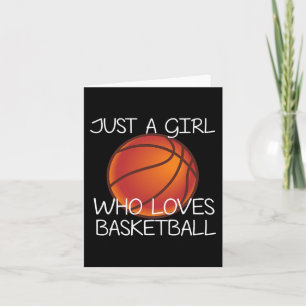 Tarjeta Solo un Chica al que le gusta el baloncesto deport