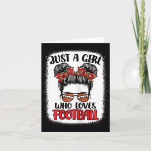 Tarjeta Solo un Chica al que le gusta el fútbol aburrido a