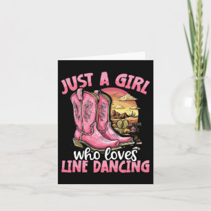 Tarjeta Solo un Chica al que le gusta la danza de las líne