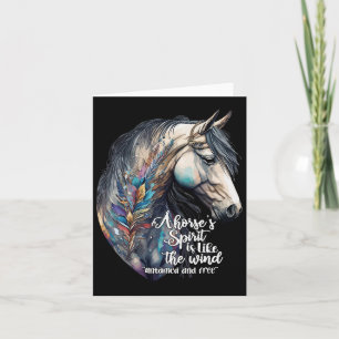 Tarjeta Sólo Un Chica que ama a los caballos.