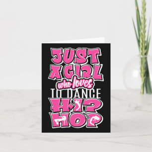 Tarjeta Solo Un Chica Que Ama Bailar Con El Hip Hop Bailan