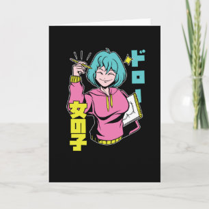 Tarjeta Solo Un Chica Que Ama El Ánime Y Esboza