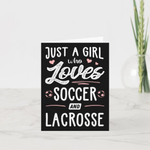 Tarjeta Solo Un Chica Que Ama El Fútbol Y La Mujer Regalo