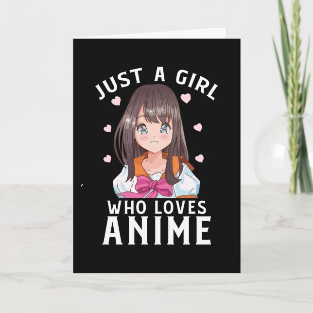Tarjeta Sólo un Chica que ama el regalo japonés del manga  (Anverso)
