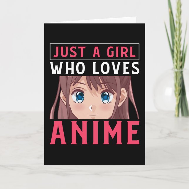 Tarjeta Solo un Chica que ama el regalo japonés del manga  (Anverso)