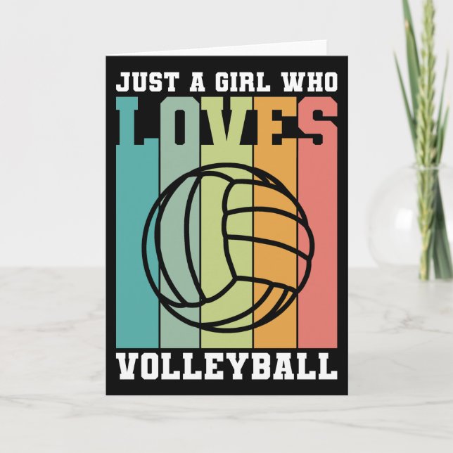 Tarjeta Solo un chica que ama el voleibol (Anverso)