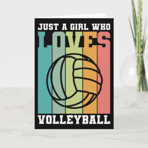 Tarjeta Solo un chica que ama el voleibol