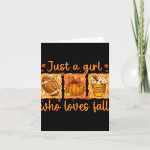 Tarjeta Solo un Chica que ama la calabaza otoñal Cosmopoli